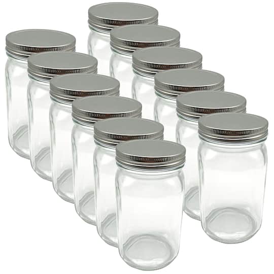 Ashland; 12 Pack: Quart Wide Mouth Glass Jar by Ashland®; Category:Mason Jars; Image:1